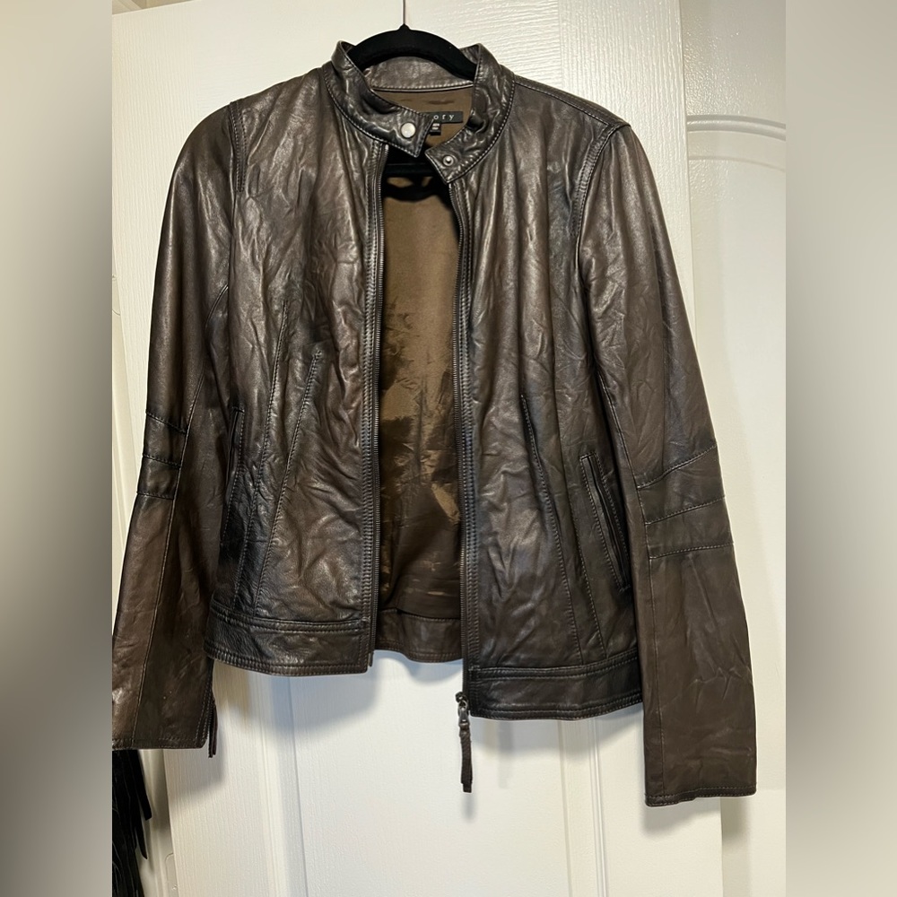 Theory Leather Jacket - image 3